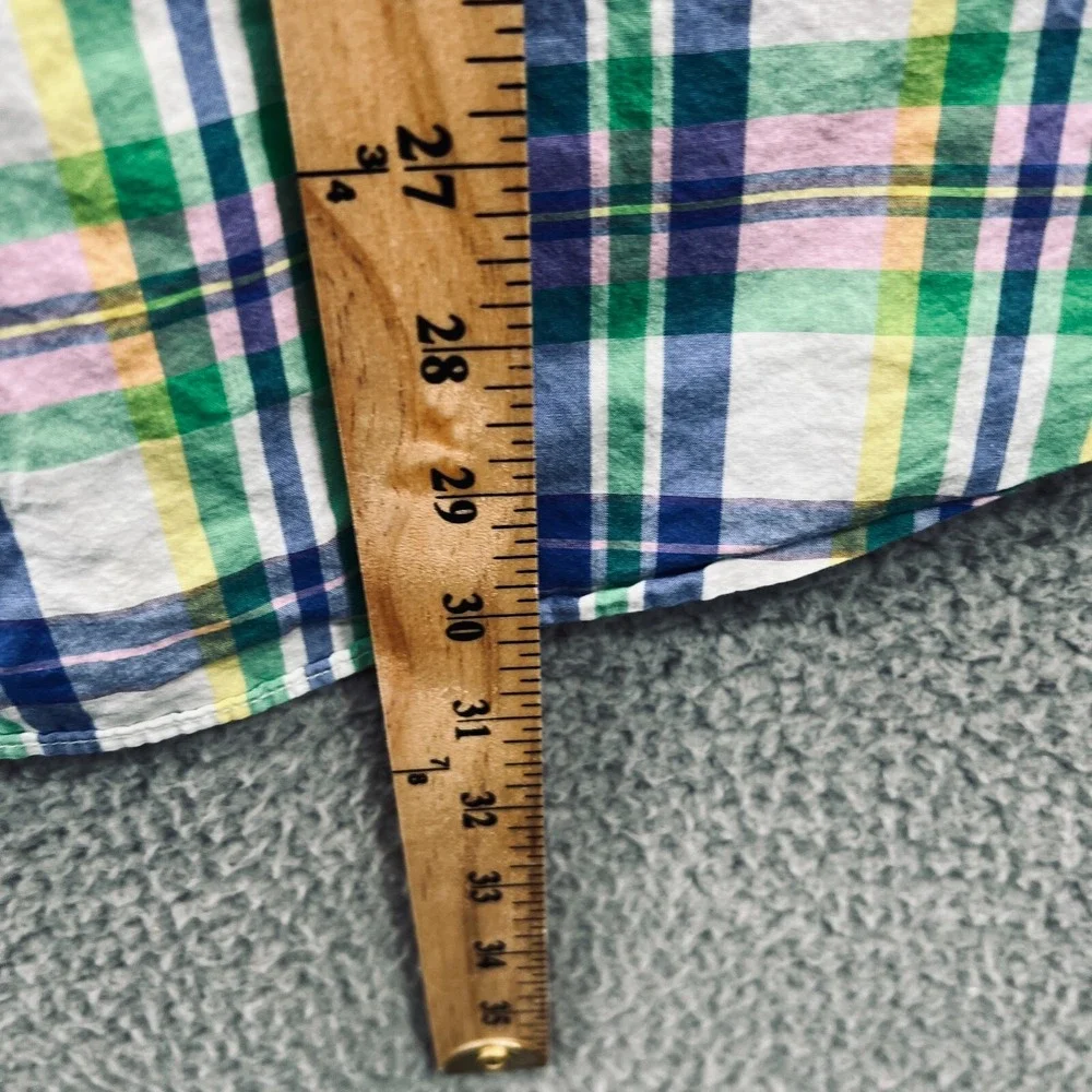 Ralph Lauren‎ Mens Plaid Preppy Shirt XL Academic Classic Fit Button Down Cotton